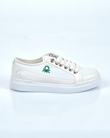 Benetton Beyaz Kadın Sneaker BN-30910