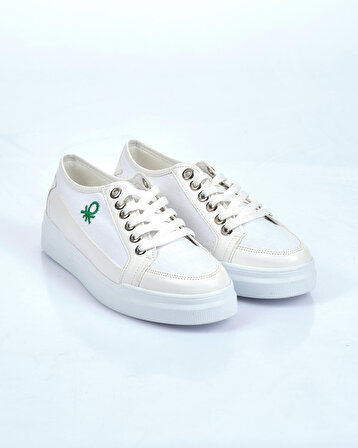 Benetton Beyaz Kadın Sneaker BN-30910