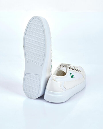 Benetton Beyaz Kadın Sneaker BN-30910