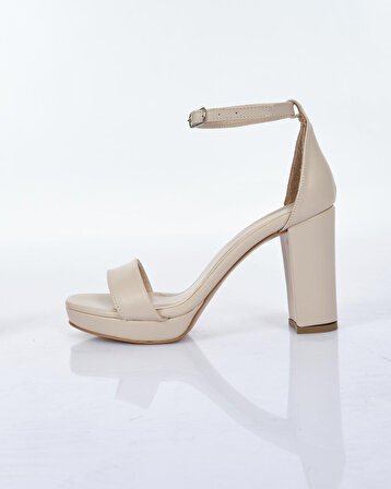 Pierre Cardin Bej Kadın Topuklu Ayakkabı PC-50167