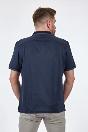 Gallus Polo Yaka Koyu Lacivert Erkek T-Shirt 23MS8637