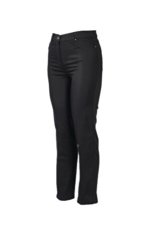 Seleste Bol Paça Normal Bel Siyah Kadın Pantolon Y506