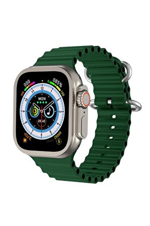 Fuchsia Watch Ultra 8 Max Gri - Yeşil Akıllı Saat
