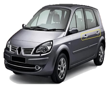Renault Scenıc 3 Krom Kapı Kolu 4 Kapı Sensörlü P.Çelik 2009 ve Üzeri