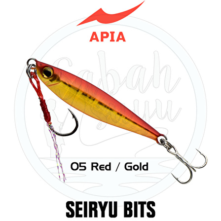 Apia Seiryu Bits Baby Jig 3gr #05 Red / Gold