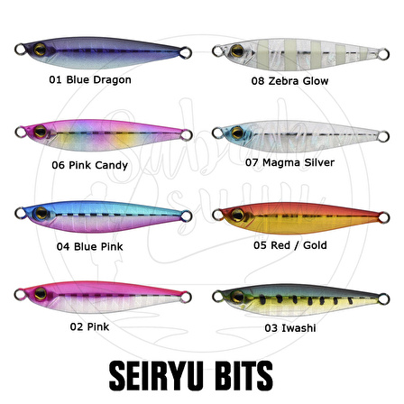 Apia Seiryu Bits Baby Jig 3gr #05 Red / Gold