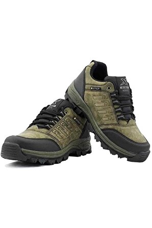 İncim ® | Xstepl Unisex Haki Suya Soğuğa Dayanıklı Kaydırmaz Termo Taban Kışlık Trekking Kısa Bot