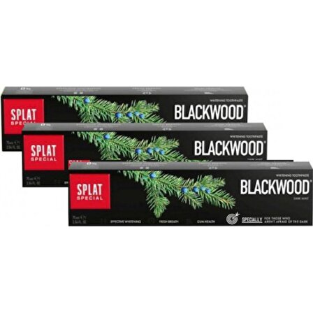 Splat Special Blackwood Güvenli Beyazlatma Diş Macunu 75 Ml-3 ADET-SKT:11/2025