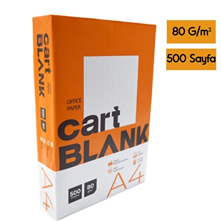 Cart Blank A4 Fotokopi Kağıdı 80 G/m² 500 lü Paket