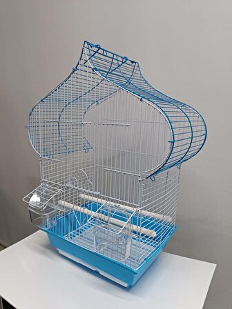 NetX Damla Mavi Kafes H1105A-R 40x23x52 cm Kanarya Muhabbet Kuşu için