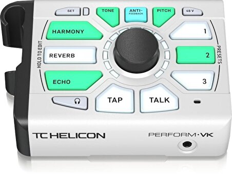 Tc Helicon Perform-VK Genişletilebilir Efektler ve Klavye G/Ç ile Stüdyo Kalitesinde Ses için Üstün Mikrofon Stand-Mount Vokal İşlemcisi