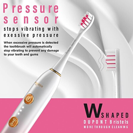 Wagner Stern WHITEN+ Sürümü. Akıllı Elektrikli Diş Fırçası - Manolya