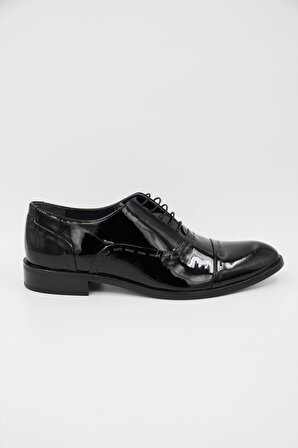 Luciano Bellini J512 Erkek Rugan Ayakkabı - Siyah