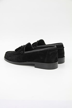 Luciano Bellini J1901 Erkek Klasik Microlite Ayakkabı - Siyah Nubuk