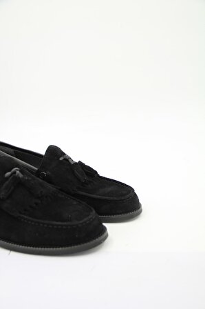 Luciano Bellini J1901 Erkek Klasik Microlite Ayakkabı - Siyah Nubuk