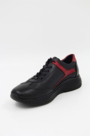 Elite E9152  Erkek Casual Ayakkabı - Siyah-Kırmızı