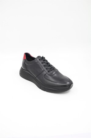 Elite E813 Erkek Casual Ayakkabı - Siyah-Kırmızı