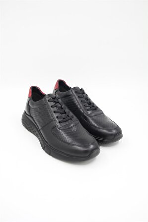 Elite E813 Erkek Casual Ayakkabı - Siyah-Kırmızı