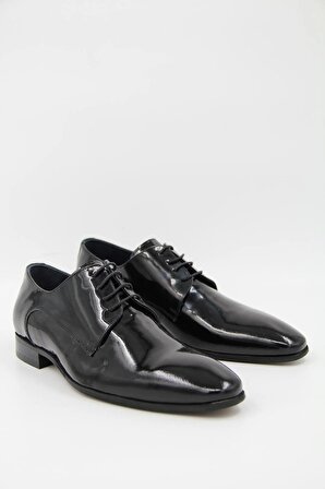 Luciano Bellini 301 Erkek Rugan Ayakkabı - Siyah