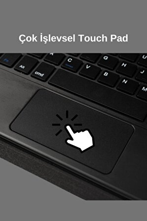 Galaxy Tab A9 Plus 11 inç X210 Uyumlu Bluetooh Bağlantılı Standlı Klavyeli Tablet Kılıfı