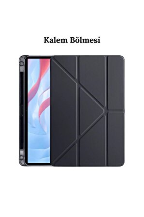 Galaxy Tab S9  FE 10.9 inç Uyumlu Kalem Bölmeli Tablet Kılıf  SM-X510NLGATUR-SM-X510NLIATUR-SM-X510NZAATUR-SM-X510NZSATUR
