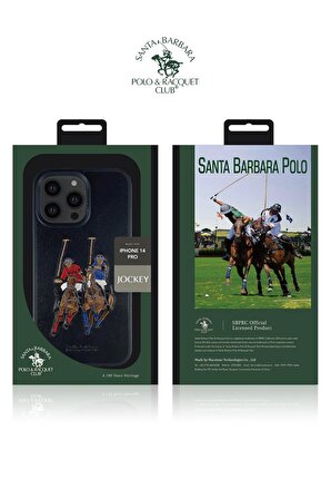 Santa Barbara Polo Jockey Serisi iPhone 13 Pro için Fuchsia Lüks Deri Kılıf
