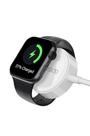 CA70 2in1 1.5M Fuchsia Apple Watch Uyumlu Şarjı ve Lightning Hızlı Şarj Kablosu 