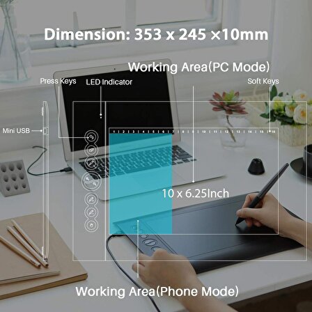 Huion H610 PRO V2 13.1 - 16 inç Grafik Tablet