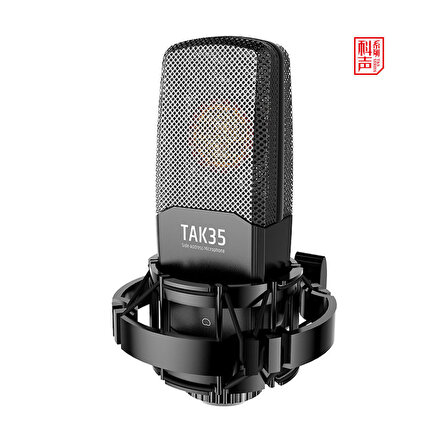 Takstar TAK35 Profesyonel Kondenser Kayıt Mikrofonu 16Mm Çap Unidirect 30-30Khz