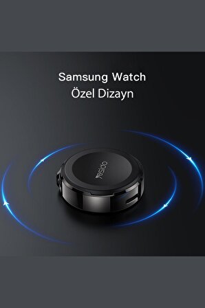 Samsung Uyumlu DS19 Kablosuz Manyetik Fuchsia Güçlü Akıllı Saat Şarj Portu