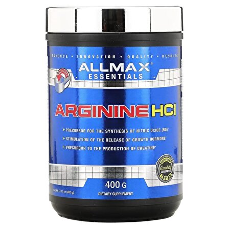 ALLMAX, Arginine Arjinin HCI, 14.11 oz (400 g) - 80 SERVİS