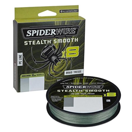 SpiderWire Stealth Smooth x8 Pe Braid 300m Moss Green Örgü İp 0.1