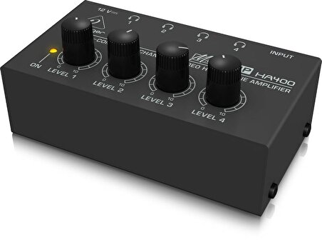 Behringer HA400 Ultra Kompakt 4 Kanallı Stereo Kulaklık Amplifikatörü