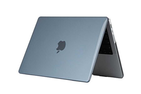 Apple Macbook 14.2' 2021 Uyumlu Fuchsia MSoft Kristal Şeffaf 1mm İncelikte Koruyucu Kılıf
