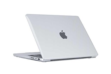 Apple Macbook 14.2' 2021 Uyumlu Fuchsia MSoft Kristal Şeffaf 1mm İncelikte Koruyucu Kılıf