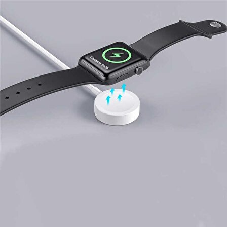 Fuchsia Akıllı Saat Wireless Şarj Kablosu Type-C Bağlantılı 1m Apple Watch SE/7/6/5/4/3/2/1 Uyumlu