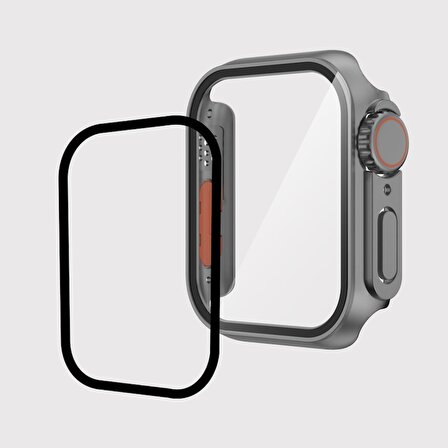 Apple Watch 7 41mm Uyumlu - Watch Ultra 49mm Kasa Dönüştürücü ve Ekran Koruyucu Zore Watch Gard 27