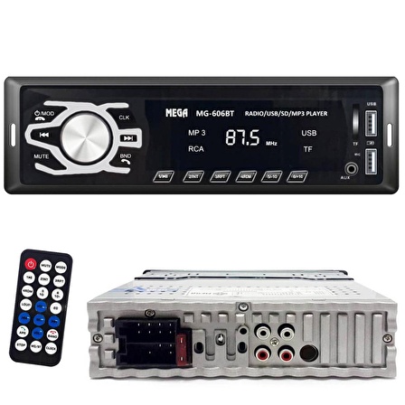 OTO TEYP 4X50W BT/2XUSB/SD/FM/AUX MEGA VM-606