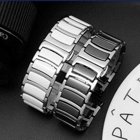 Huawei Watch GT 3 42mm Seramik Kaplamalı Metal Kordon Akıllı Saat Kordonu