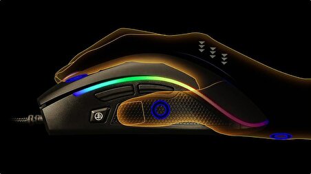 GT-300 Sarepo Oyuncu Mouse 9 Tuşlu Çoklu Mod RGB Aydınlatmalı 2 Farklı Boyut Seçeneği Ergonomik