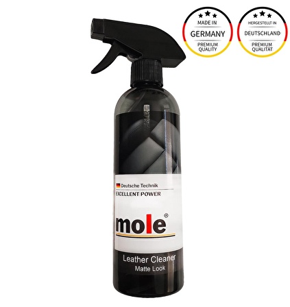 Mole Deri Döşeme Temizleyici 500ml (MAT GÖRÜNÜM) Leather Cleaner (MATTE LOOK)