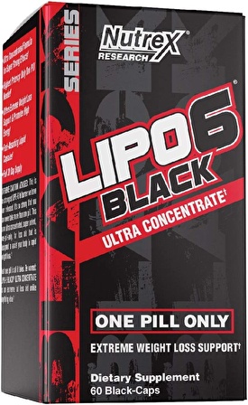 Nutrex Lipo-6 Black Ultra Concentrate Fat burner  Yohimbine 60 Caps.