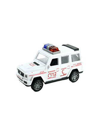 Vardem Sürtmeli Ambulans Jeep Beyaz
