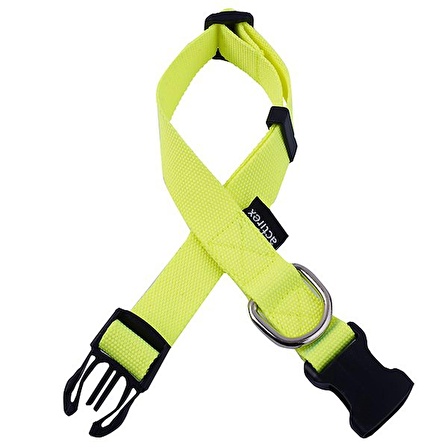 Actirex Neon Ayarlı Köpek Göğüs Tasması Sarı M 2x50-65 Cm