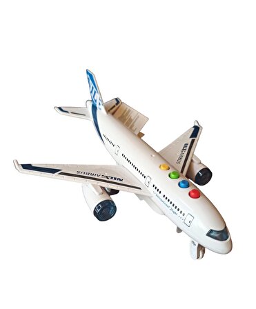 Hayallerinizdeki Uçuşa Hazır Olun! 22 cm Metal Sesli Işıklı Yolcu Uçağı ile Maceralar Başlıyor!
