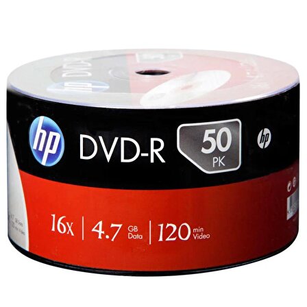 HP DVD-R 4,7gb/120min 16x 50 li Shrink Paket