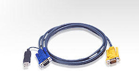 Aten 2L-5202UP 1.8 Mt USB PS/2 Klavye Mouse Monitör VGA KVM Switch Kablosu