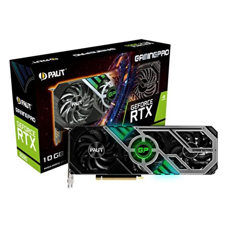 Palit Nvidia GeForce RTX3080 GAMINGPRO 10GB 320Bit GDDR6X Ekran Kartı (NED3080019IA-132AA)