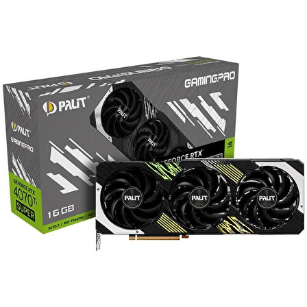 Palit Nvidia GeForce RTX4070Ti SUPER Gamingpro 16GB 256 Bit GDDR6X Ekran Kartı (NED47TS019T2-1043A)