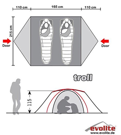 Evolite Troll-B Dağcı Çadırı